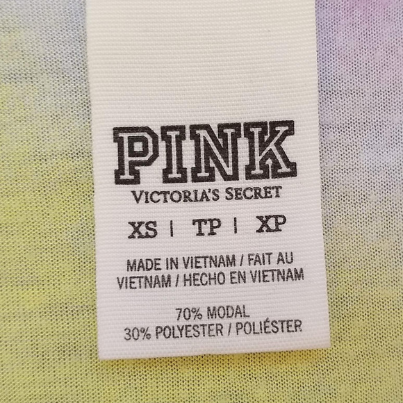 PINK Victoria's Secret Tie Dye Cropped T-Shirt - Picture 4 of 8